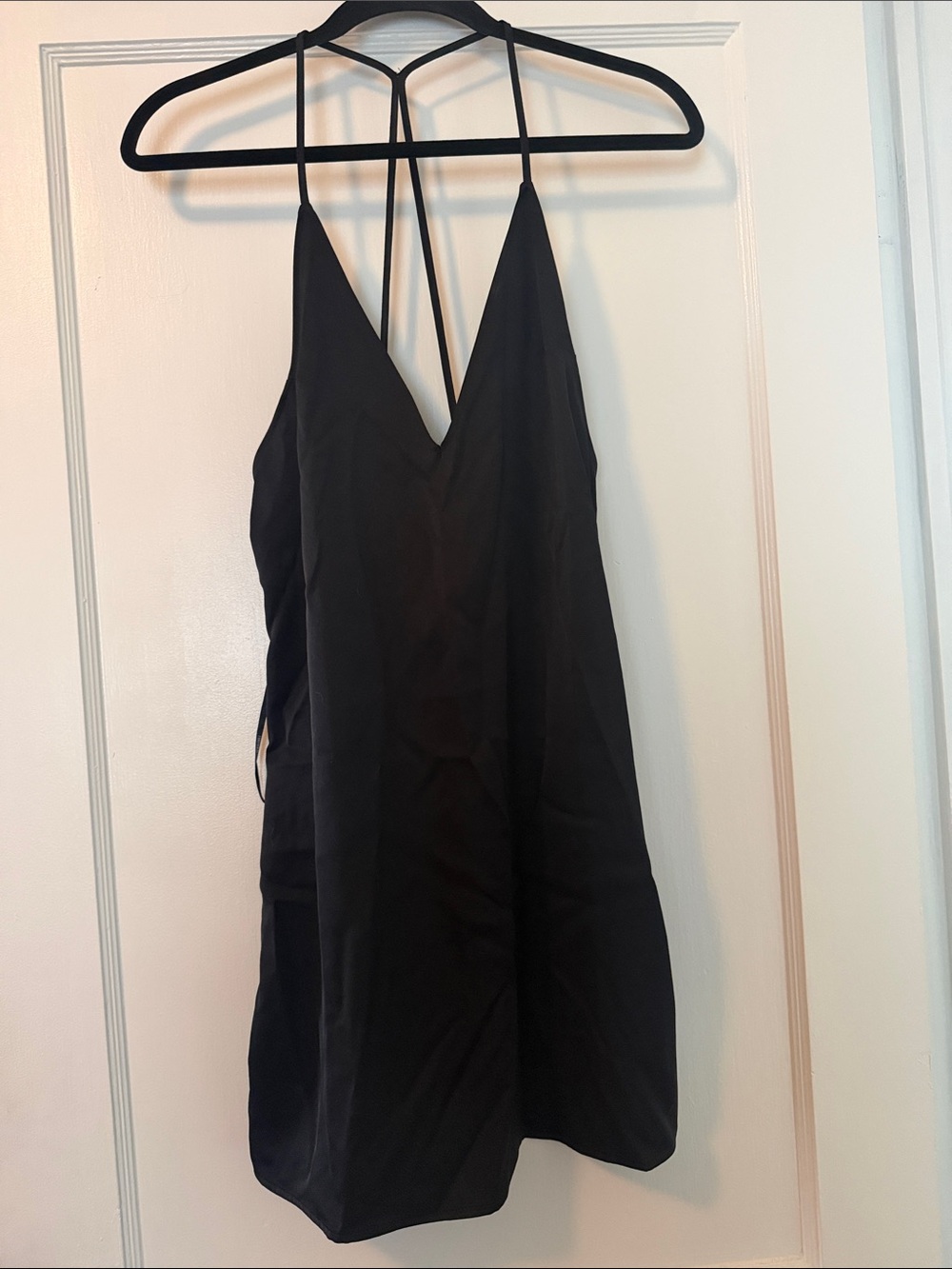 Forever21 Black Strappy V-Neck Slip Dress